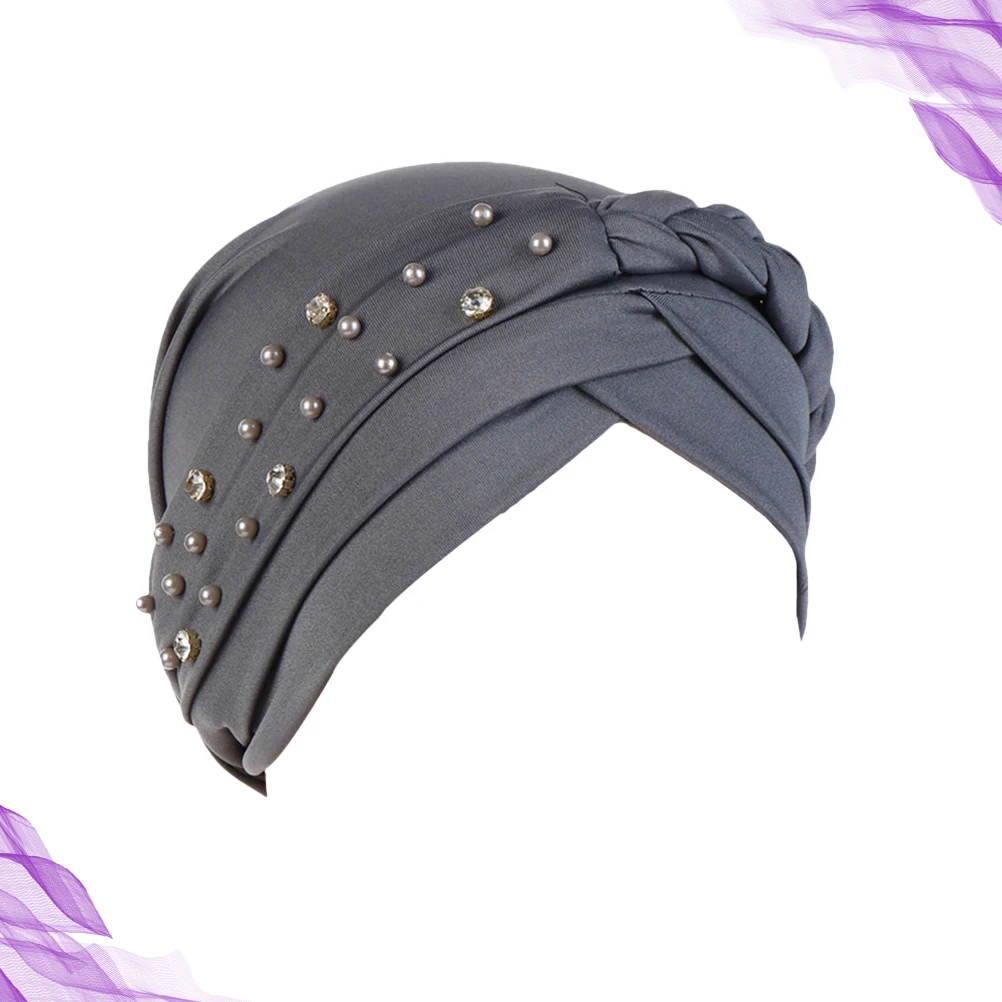 

Turban Hat Fashion Protector Accessories Durable Sleeping Hat Hair Accessories Hair Protector Stretchy Headwear