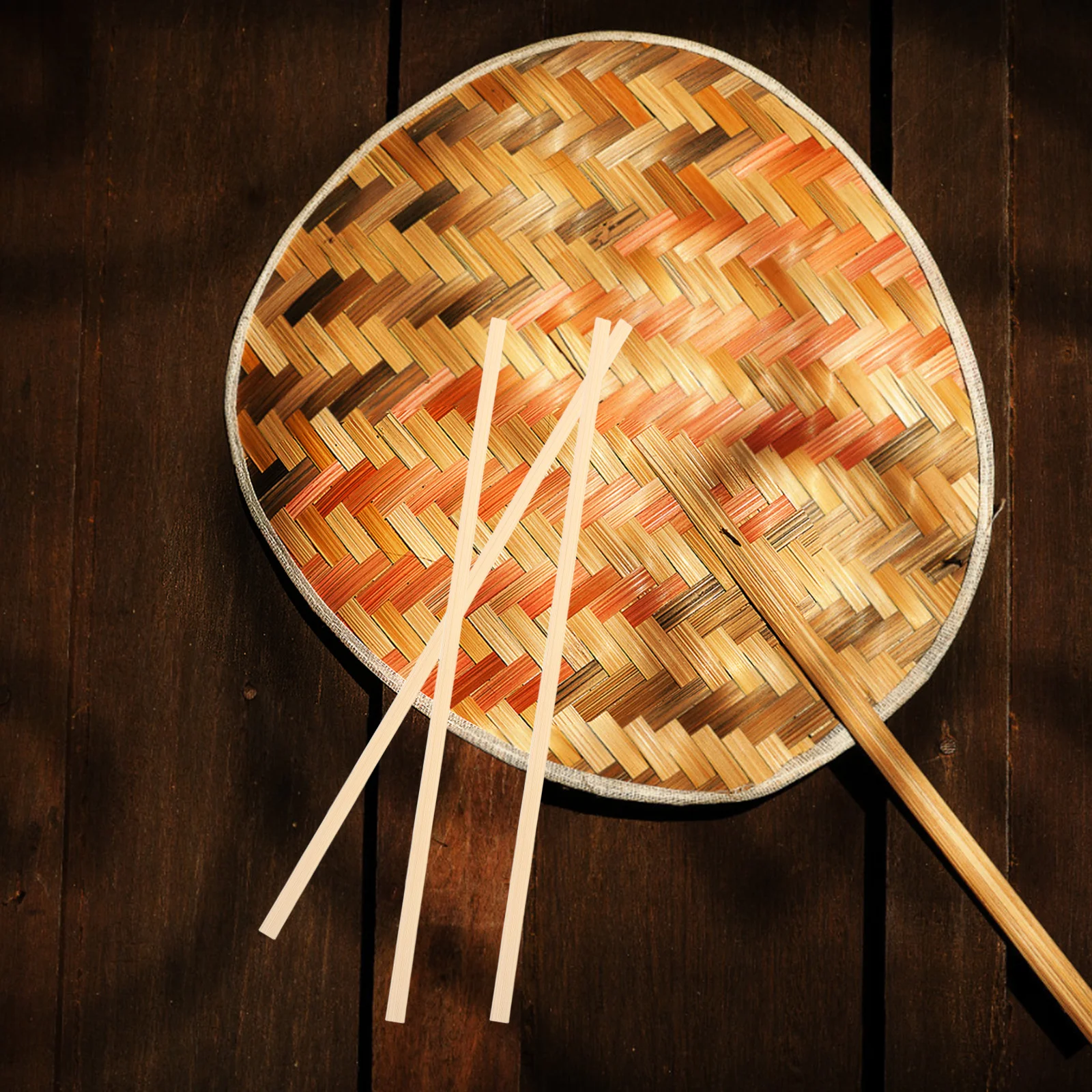 

216pcs Handmade Weaving Material Bamboo Strips For Basket Making Craft Diy Rattan Weaving Supplies Wicker Repair Material