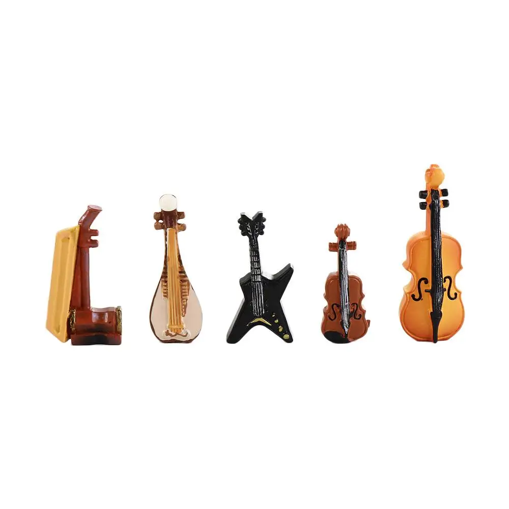 Resin Wonderful Gift Cake Ornament Bonsai Decor DIY Desktop Decoration Music Instrument Model Piano Figurines Micro Miniatures