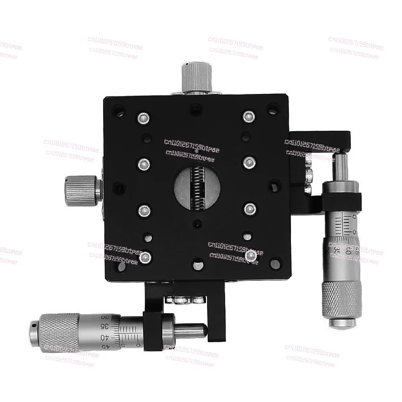 Axis Thin Manual Precision Displacement Platform Optical Fine Adjustment Workbench High Precision Two-axis Sliding Table LY60-LB