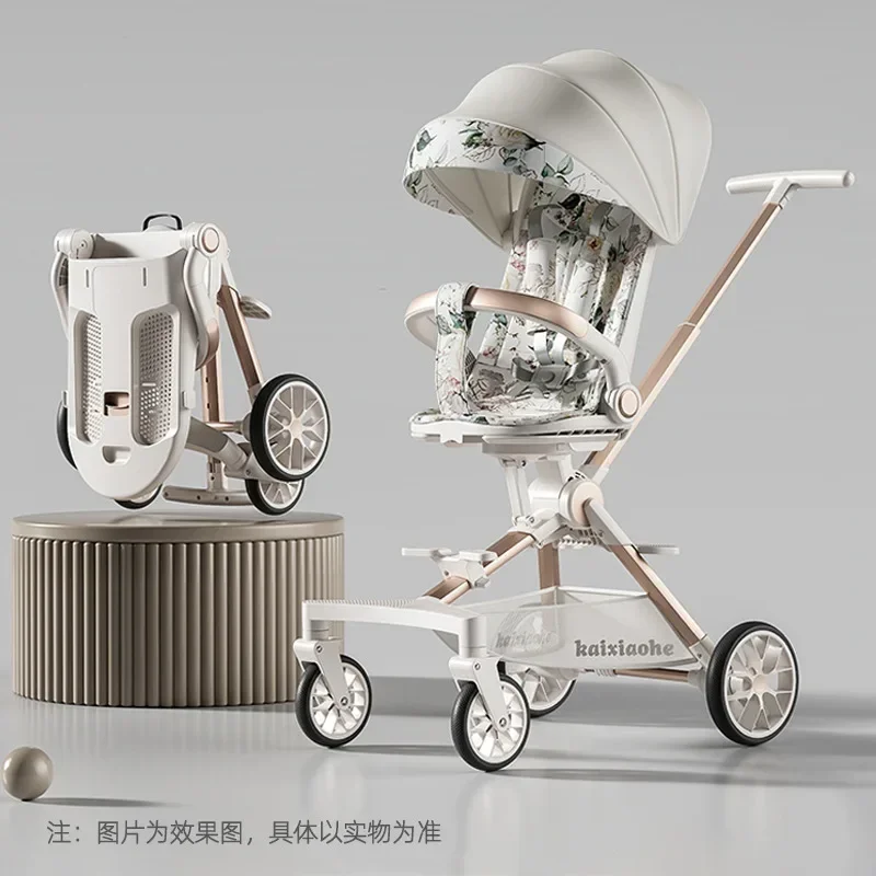 

Baby Stroller Divine Tool High Landscape Can Sit or Lie Down Lightweight Foldable Can Be Used As A Stroller for Strolling Babies