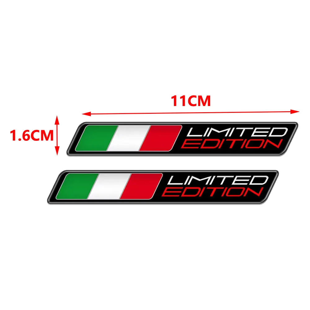 3D Motorcycle Decal Italy Flag Stickers Italia Limited Edition Sticker Case for PIAGGIO VESPA Aprilia Ducati for Car Decals