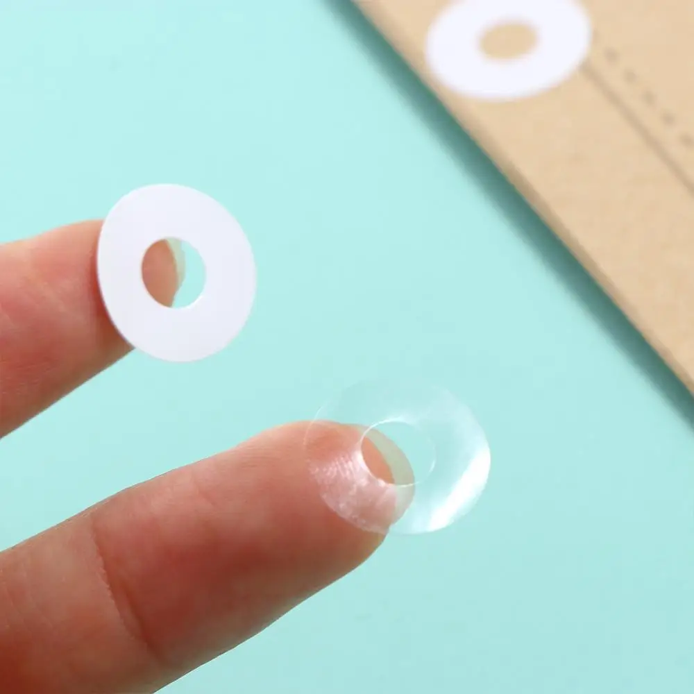 Anello di rinforzo a foglie sciolte Adesivo autoadesivo in carta per rilegatura Adesivi rotondi Protezione per punzonatrice Etichette di rinforzo per fori