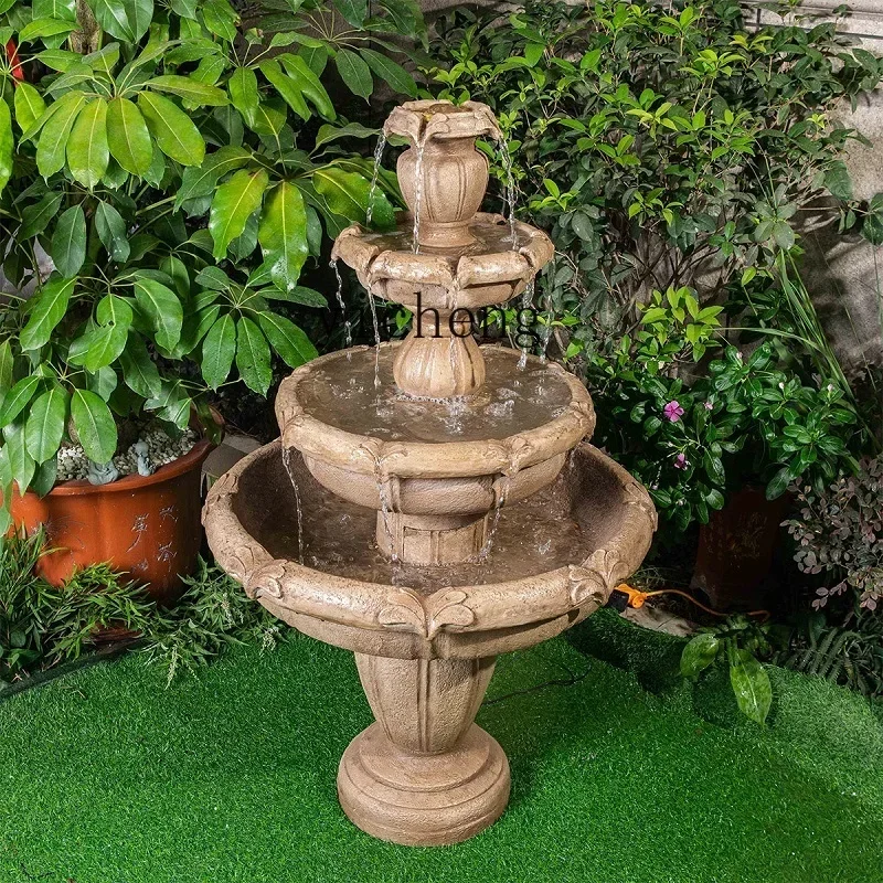 BJ-9 Rockery, Flowing Water To Make Money, Fountain Ornament, Outdoor Circulation Pool, Courtyard Landscape Decoration