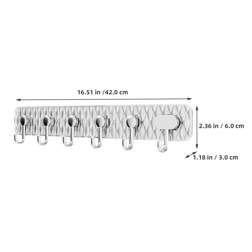 Wall-Mounted Hook Black Adhesive No Drilling Bathroom Kitchen Towel Holder Door Rack Multi-Purpose Space Saving Towel Hooks - view 2