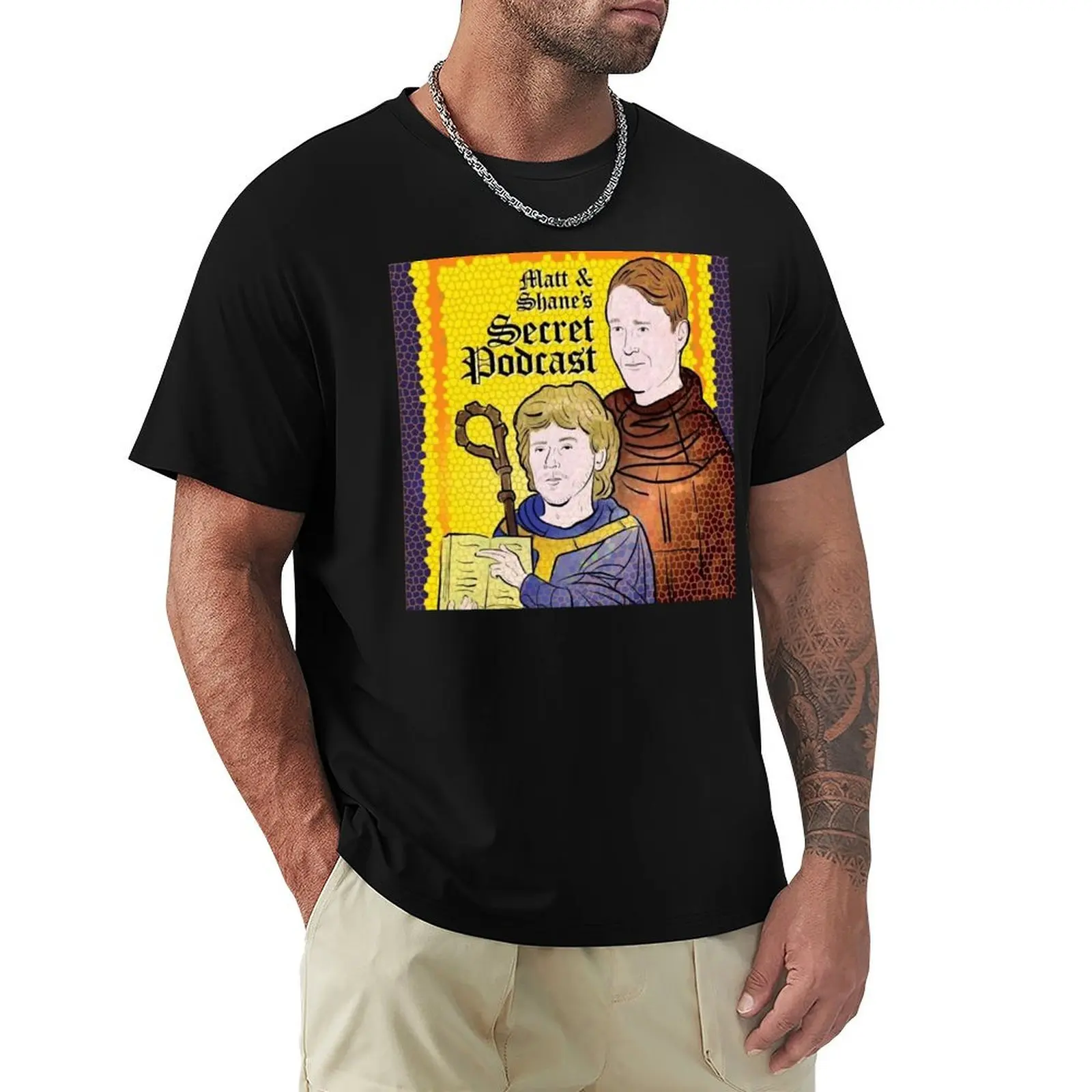 Matt and Shane_s Secret Podcast - The Old Testament T-Shirt Holiday Casual Short Sleeve Top