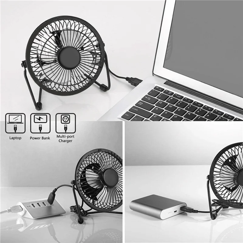Miniventilador portátil alimentado por Panel Solar, 5W, 4 pulgadas, para invernadero, oficina y exterior