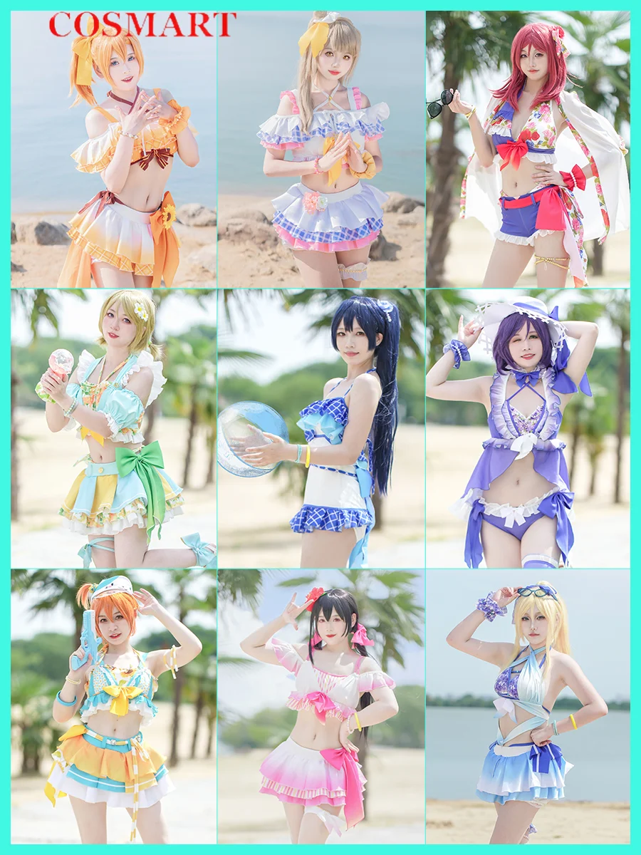 

Lovelive Aqours Swimsuit Kosaka Honoka Yazawa Nico Cosplay Costume Cos Game Anime Party Uniform Hallowen Play Role Clothes