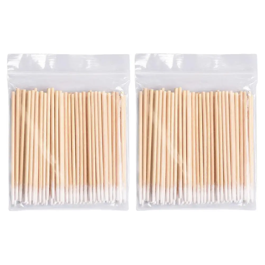

1000 Pcs Cotton Swab Tattooing Swabs Wooden Stick Eyelash Glue Cleaning Sticks Rods One-off
