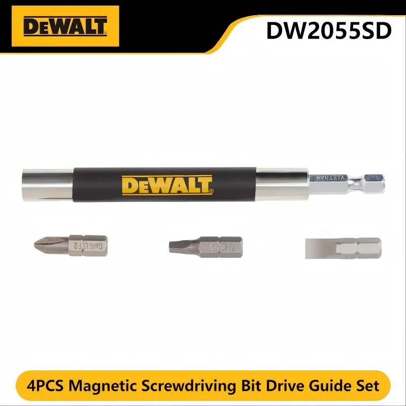 

DEWALT DW2055SD Набор направляющих для магнитной отвертки из 4 предметов: самовыдвижная втулка, противоскользящая, для дерева и гипсокартона