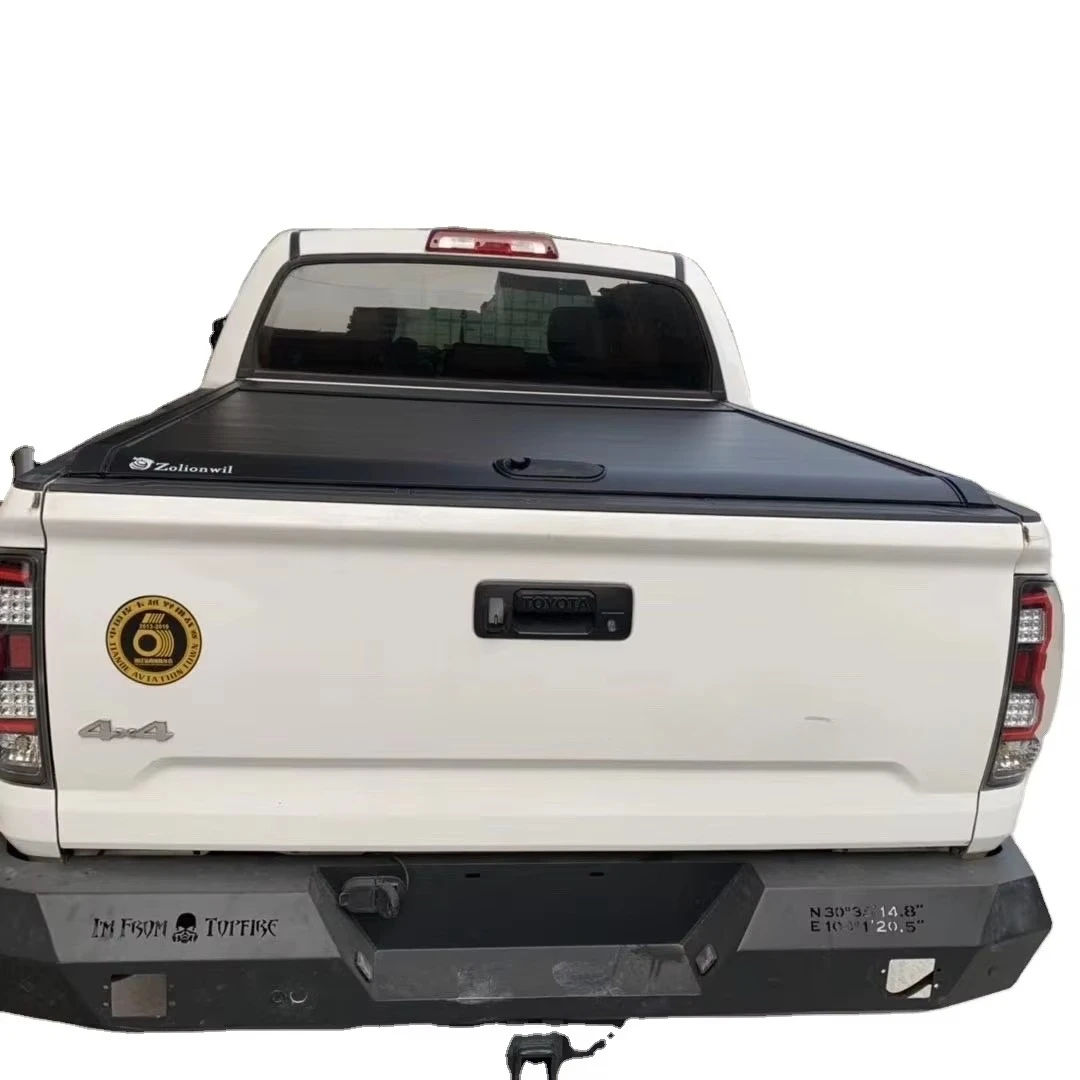 

Manual Foldable Waterproof Tonneau Coverstruck Tonneau Covers Pick up Bed Cover Roll for Tundra HILUX VIGO
