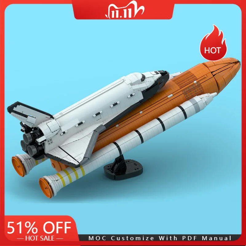 3263 pièces série spatiale échelle 1/70 Booster et navette modèle blocs de construction ensemble assemblage technique briques jouets enfant cadeaux de noël