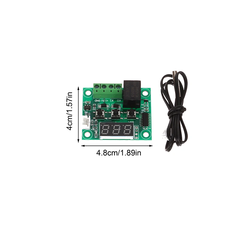 1Pc XH-W1209 Temperatuurregelaar Dc 12V Rood/Blauw Led Digitaal Display Temperatuurschakelaar Thermostaatregelaarmodule