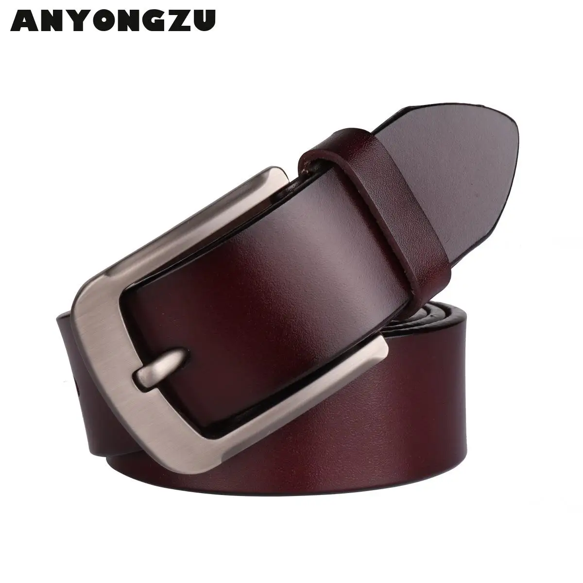 

2024 Men Genuine High Quality Leather Belt Designer Belts Luxury Male Pin Buckle Jeans Black coffee 105-130cm