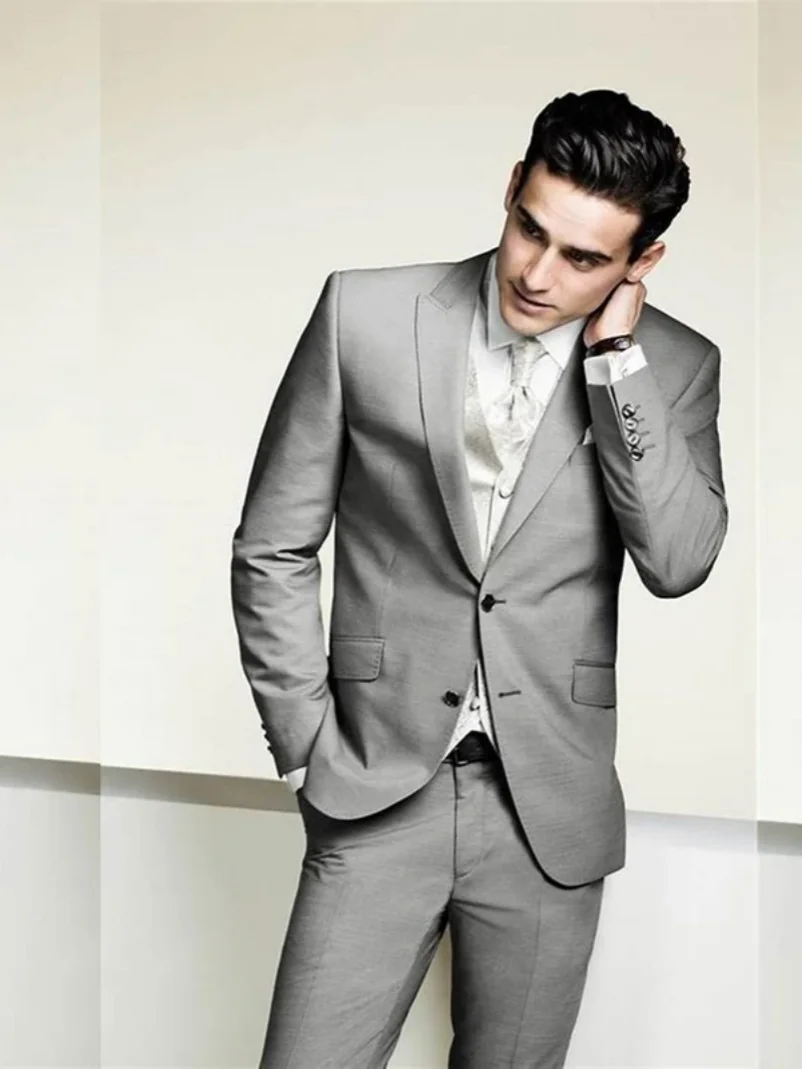 

2 шт., мужской однобортный Блейзер и брюки