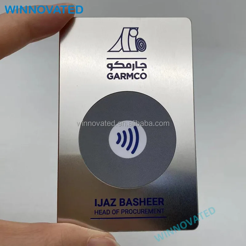 Customized product Custom Membership Digital Tap Blank Business Metal Card NFC - Image 5