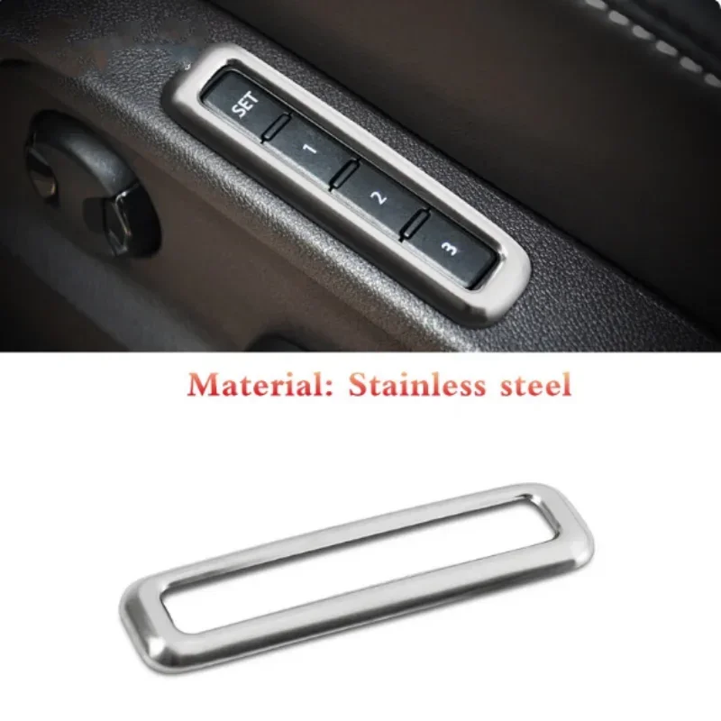 Car Master driver seat memory switch Cover Trim  For Volkswagen VW Teramont Atlas 2017-2020 Stainless car styling accessories
