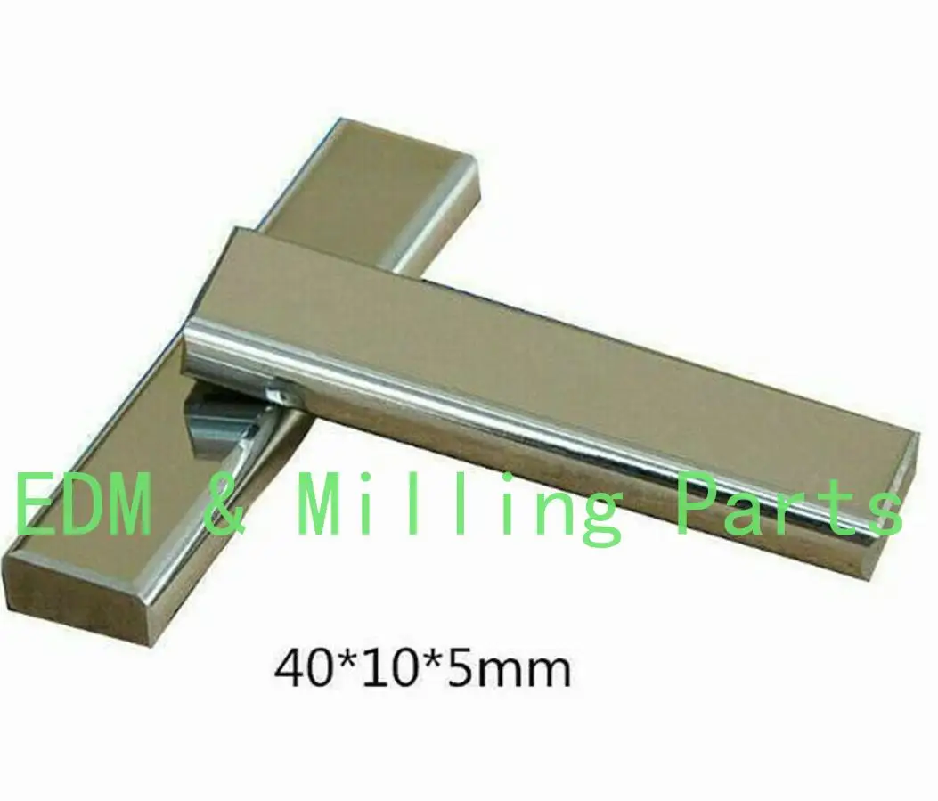 2PCS CNC Wire Cut EDM Carbide / Power Feed Contact 40x10x5mm Spark Spare Tool For AQ400L AG400 AP EXE Series