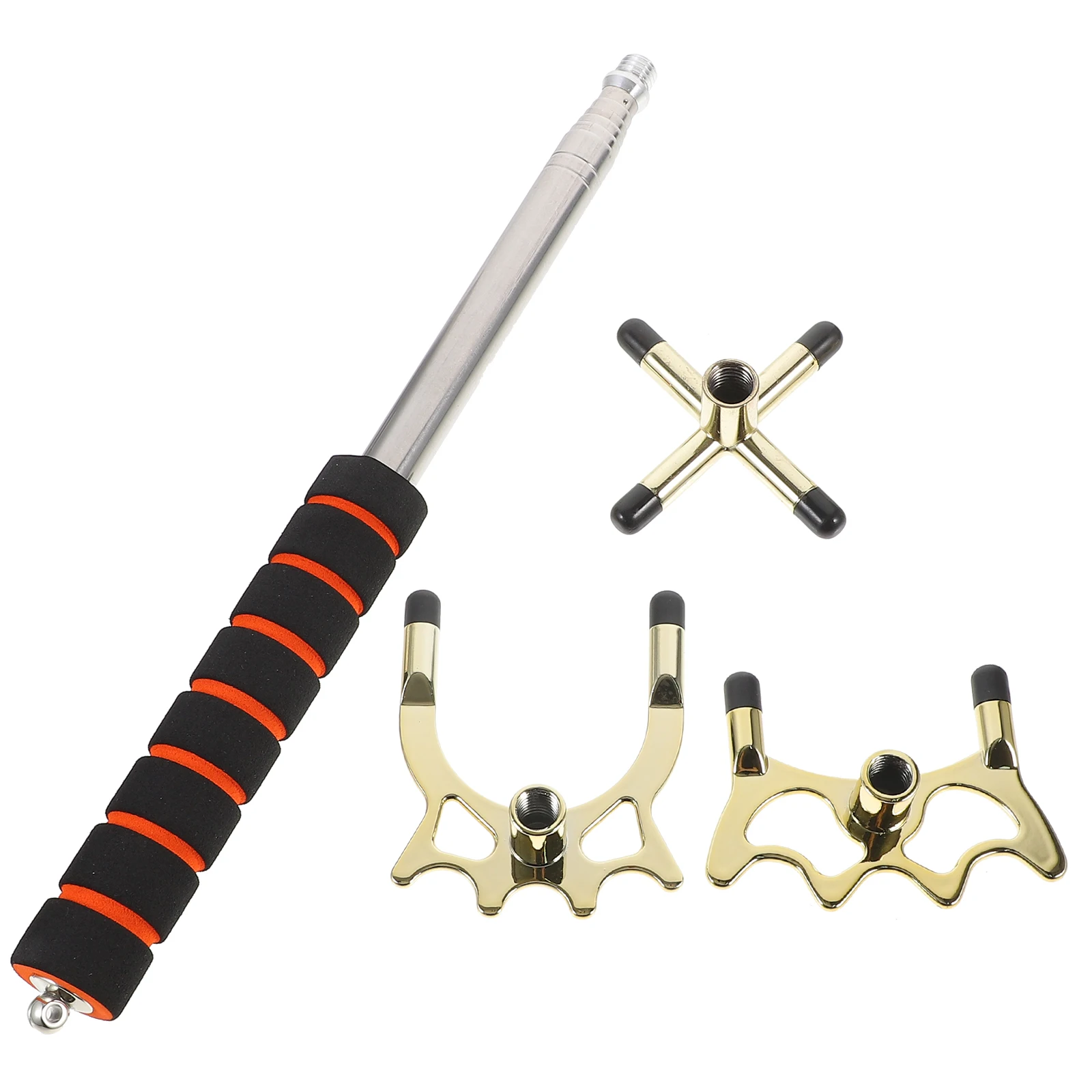 

1 Set Pool Bridge Accessories High Fork Cue Rest Durable EVA Grip Portable Design Fits Most Cues Pool Table Sticks