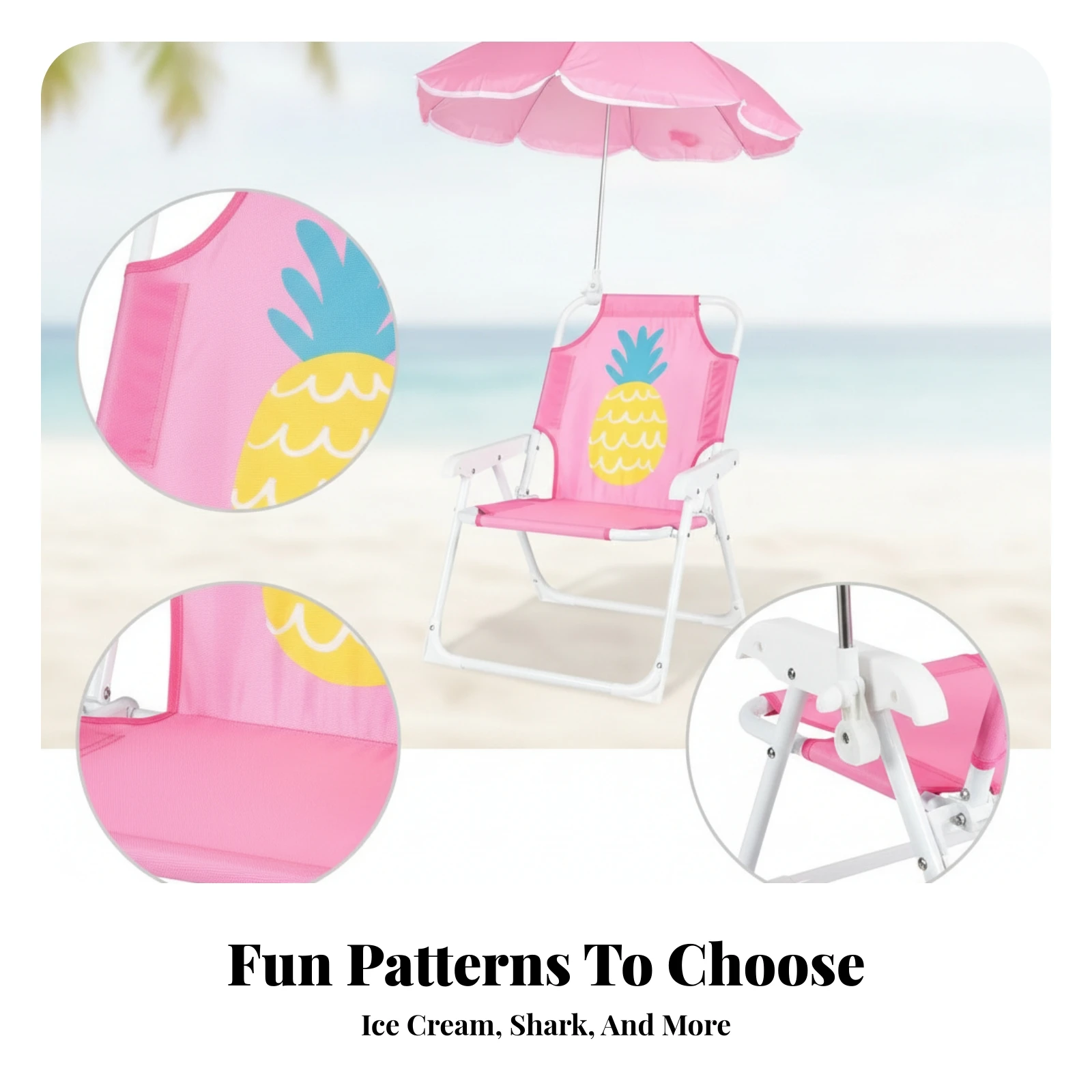 Chaise de plage légère en tiss - Kids Outdoor Lounge Chair With Umbrella avis et prix