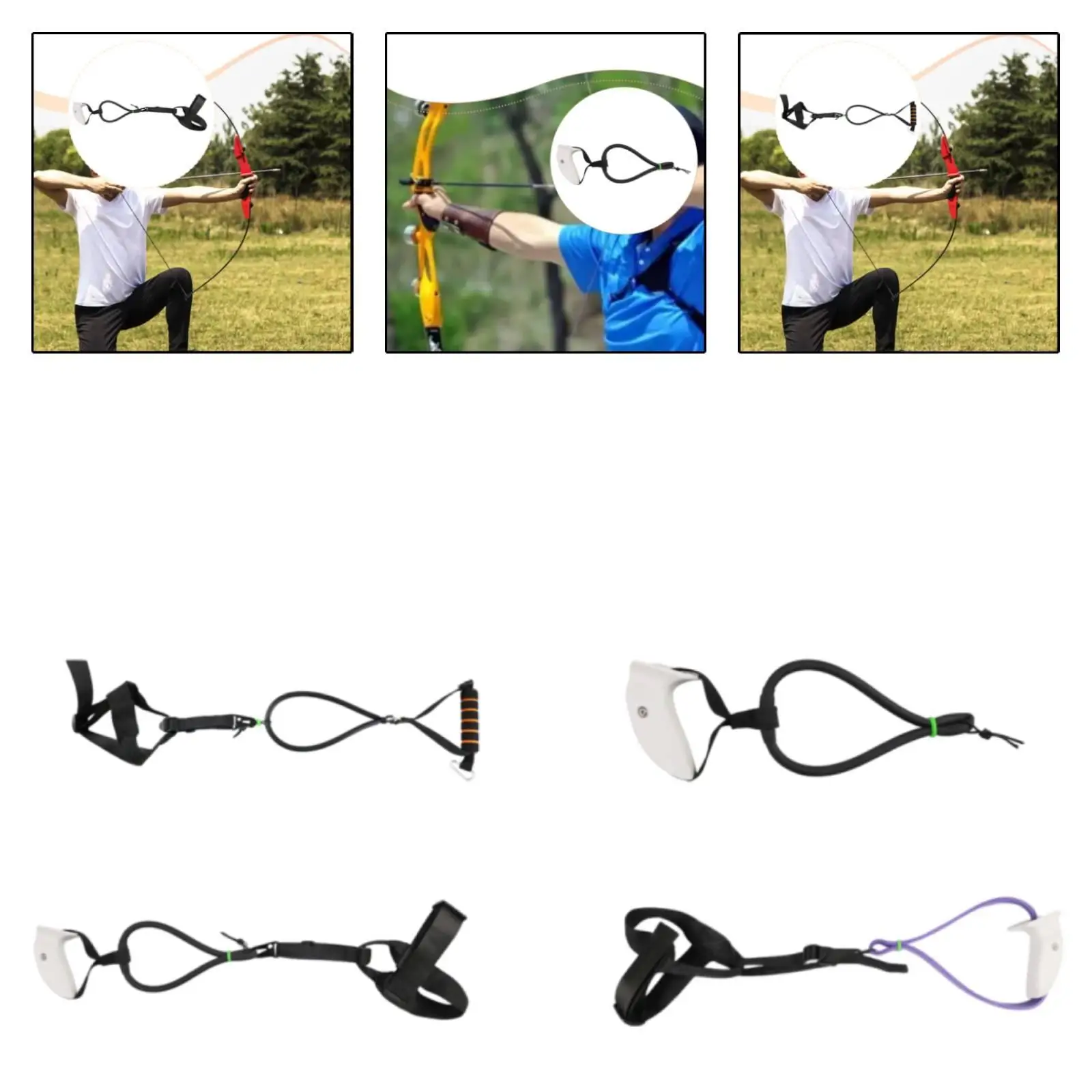 Adjustable Resistance Band Back Muscle Exercise Tool Multifunctional Lightweight Arm Strength Exerciser Universal Fit