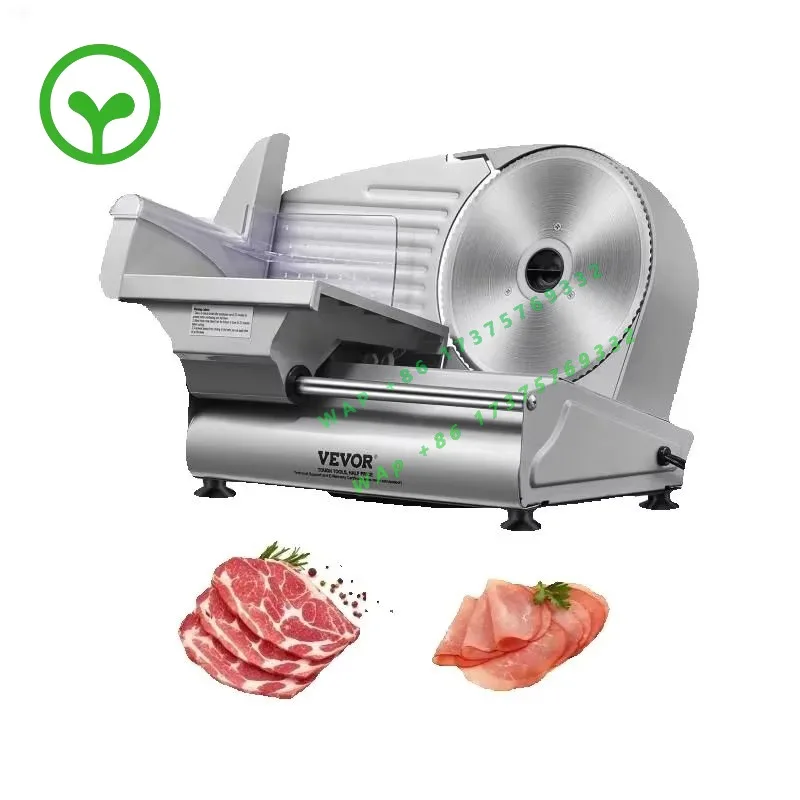 【Premium】SucceBuy Meat Slicer Electric Deli Food Slicer SUS 420 Stainless Steel Blade and Blade Guard Adjust le Thickness for Ho