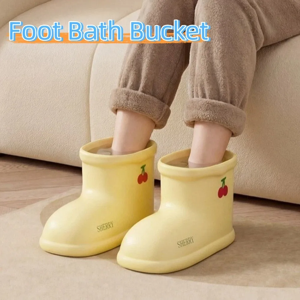 

Водосберегающая портативная ванночка для ног с поддержанием постоянной температуры, пластиковая нескользящая емкость для замачивания ног, для использования в гостиной