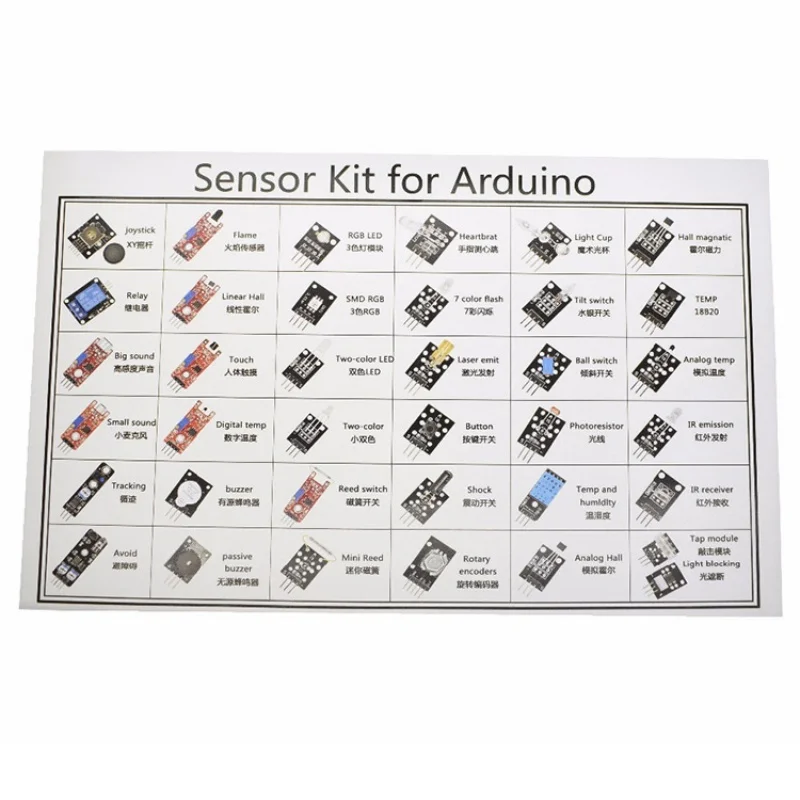 37 in 1 sensor kit 37 sensors for the Arduino raspberry pie learning kit