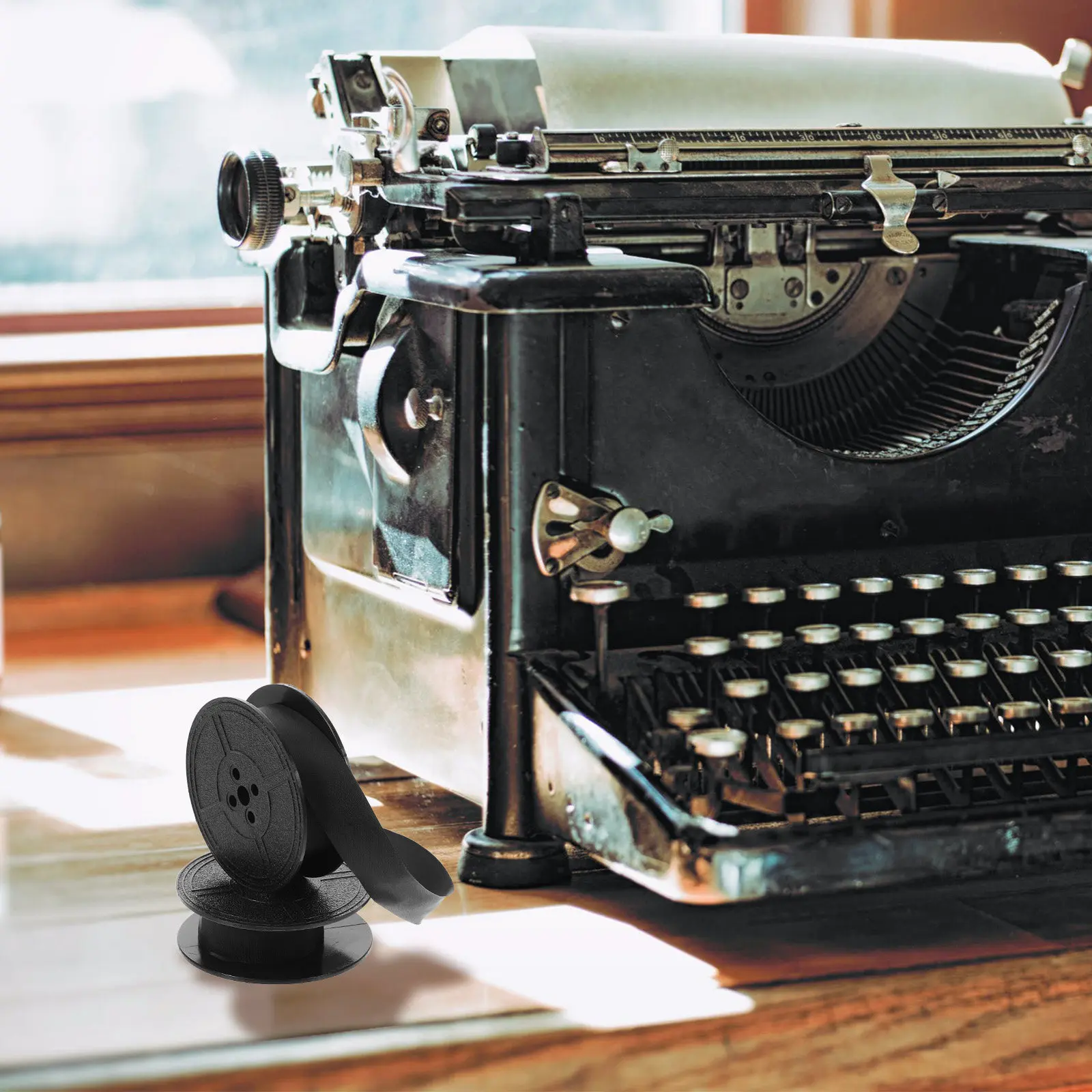 

Typewriter Ribbon Replacement Spool Universal Ink Ribbon for Office Household Manual Typewriters Portable Lightweight