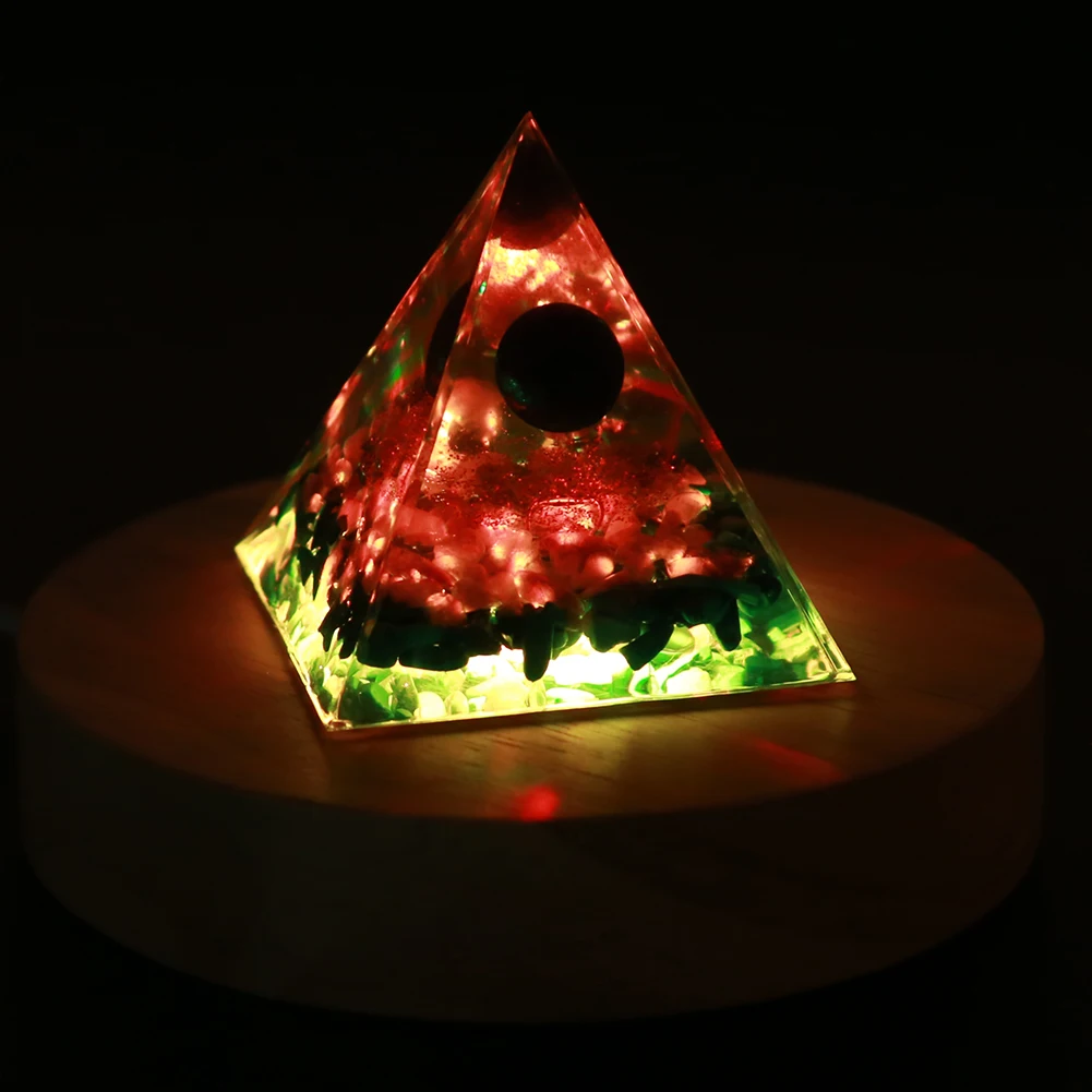 كريستال أورجون الهرم أوغان كريستال برج الطاقة كريستال أورجونيت الهرم للإجهاد تقليل شفاء التأمل جذب المحظوظ #5