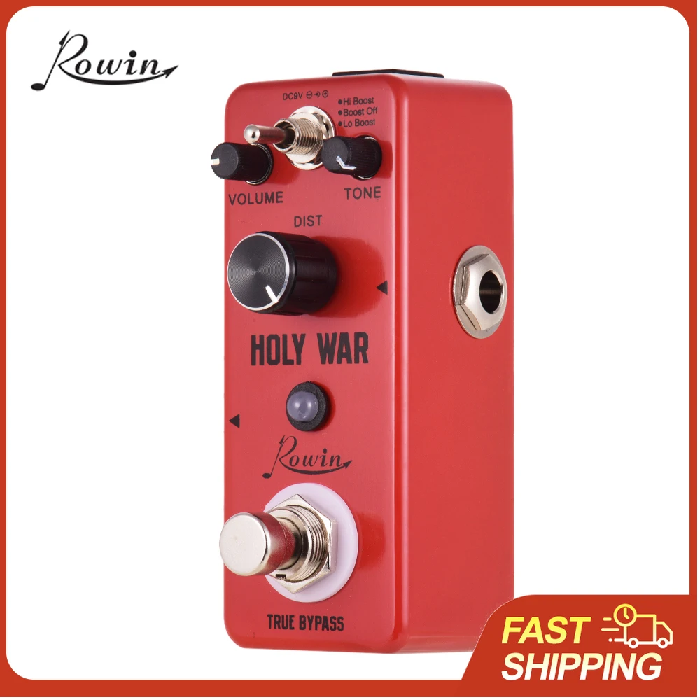 

Гитарная педаль эффектов Rowin HOLY WAR LEF-305 Analog Heavy Metal Distortion, 3 режима работы, корпус из алюминиевого сплава, True Bypass