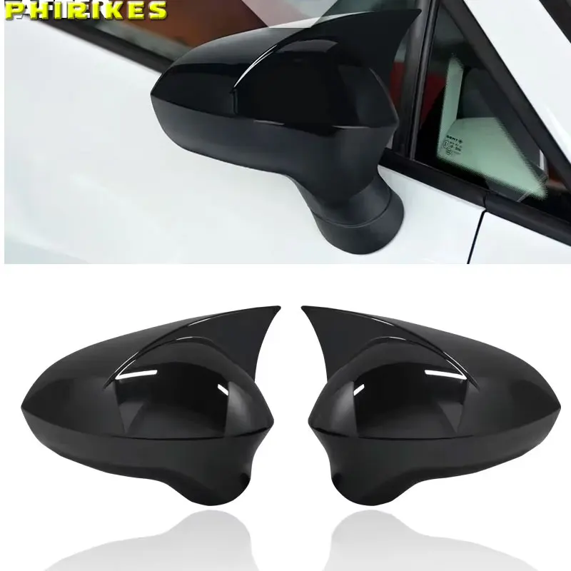 

Pair Replacement Rearview Side Mirror Covers CapFor Seat ibiza Cupra 2009-2017 Car Accessories Black/Carban