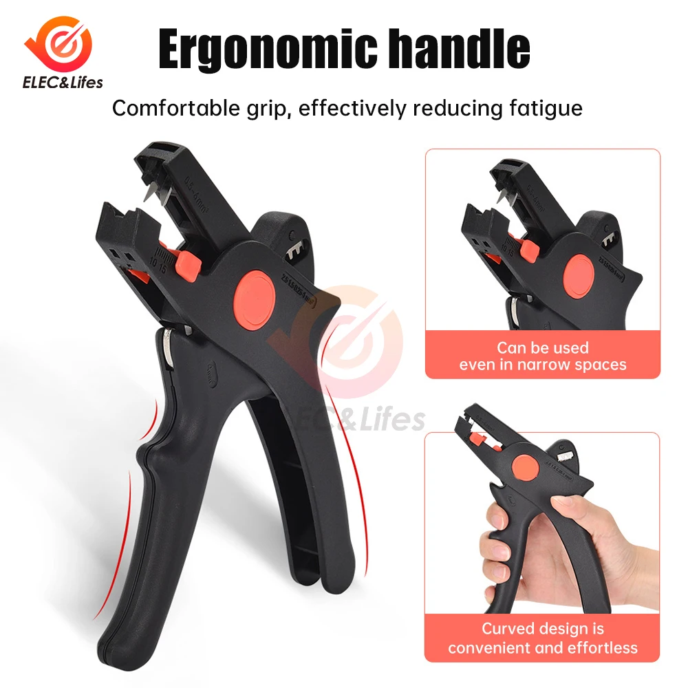 Professional Electrician Wire Tool Cable Wire Stripper Cutter Crimper Automatic Crimping Stripping Plier