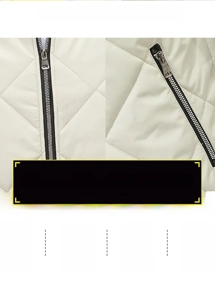 ملابس خارجية شتوية من القطن مبطنة من Thiened Fce للرجال خفيفة الوزن ومسامية وطويلة وياقة بيسبول معطف مكسيكي B... #3