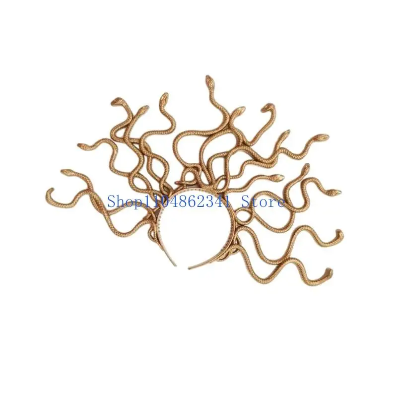 5ASD Trendy Women's Hairband الأنيقة نمط الأفعى نمط رأس الملقحة ملحقات أزياء الهالوين
