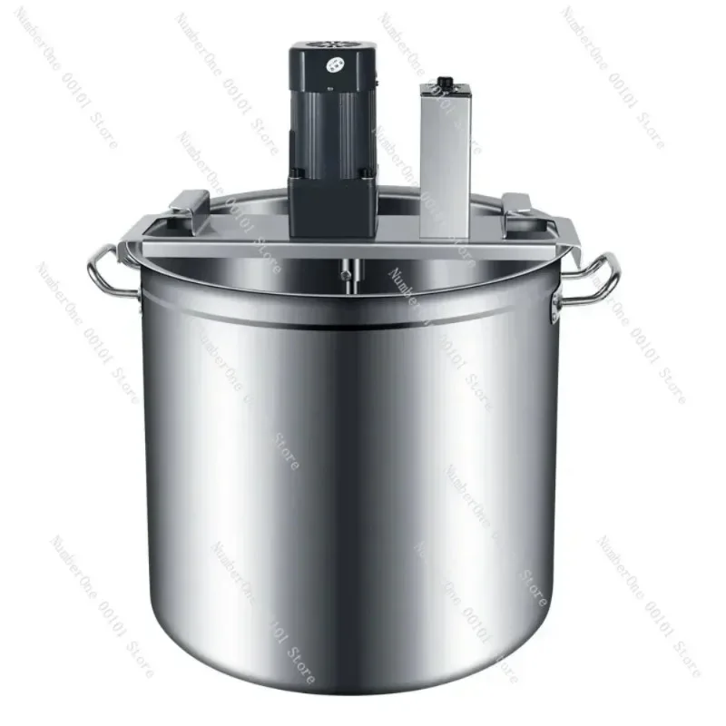 10kg Fully Automatic Stir-Frying Machine, Small Commercial Electric Stirrer for Sauce Hot Pot Base Filling