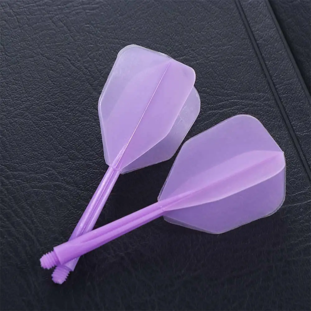 3 pezzi durevoli 2BA coda di freccette aste in plastica voli di freccette morbide intrattenimento trasparente multicolore