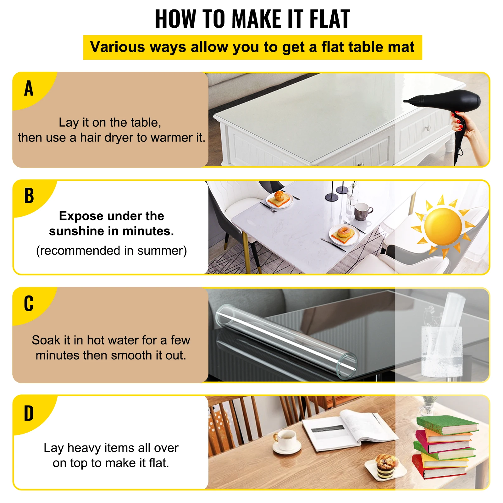 Vevor 1.5mm 2mm pvc pano de mesa transparente transparente desk cover protector plástico vidro macio à prova doilágua oilproof para mesa de jantar