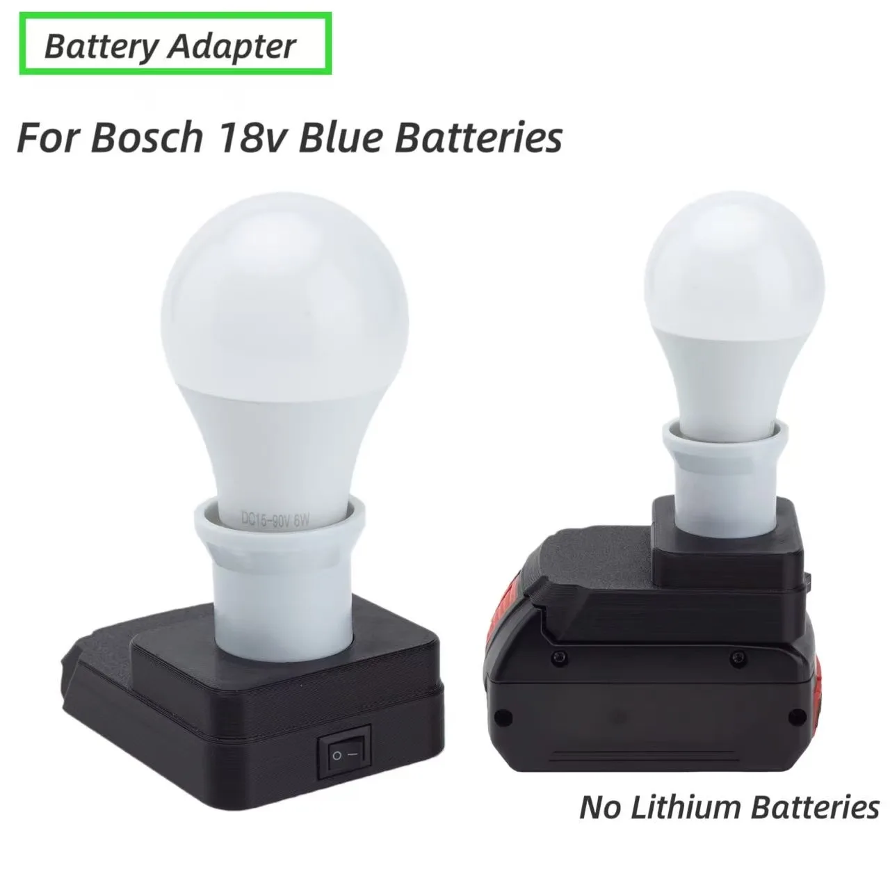 

Портативные фонари E27, портативная светодиодная рабочая лампа для аккумулятора Bosch 18v Li-Ion (аккумулятор в комплект не входит)