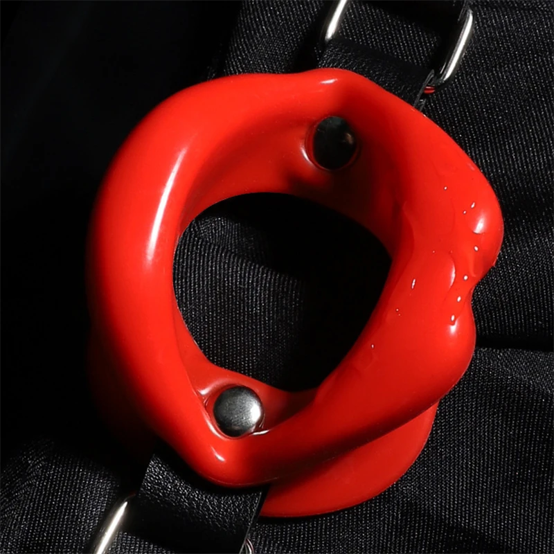 New adult products SM stimulationprops adjustable leather strap sexy lipsmouth flail couple flirty sex toys couplesex supplie