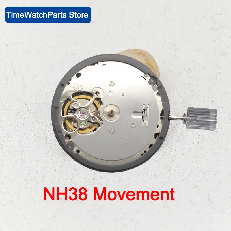 Movimiento mecánico automático japonés NH38 Original, piezas de reparación de relojes de buceo de repuesto de movimiento de reloj automático de alta precisión
