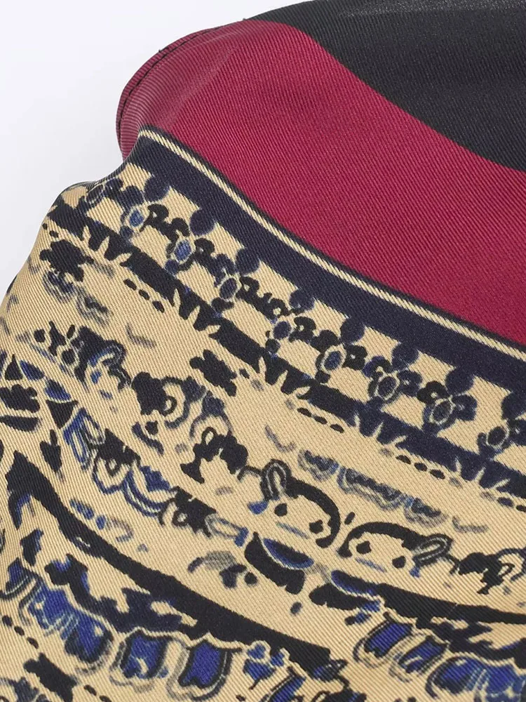 Women New Vintage Paisley Maxi Skirts Women Printed A-line Boho Beach Wear Long Skirt Vacation Style Summer Ladies Faldas Dress