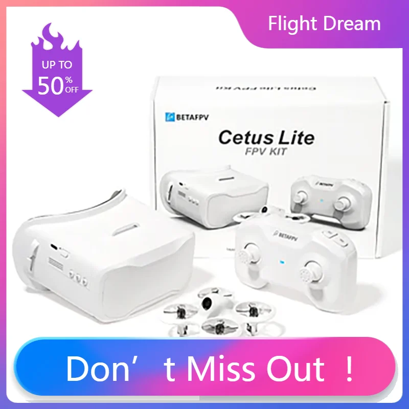 

NYBETAFPV Cetus Lite Kit /FPV Kit RC Quadcpoter Drone Remote Controlled Toy with Frsky D8 Receiver LiteRadio 1 Radio Transmitter