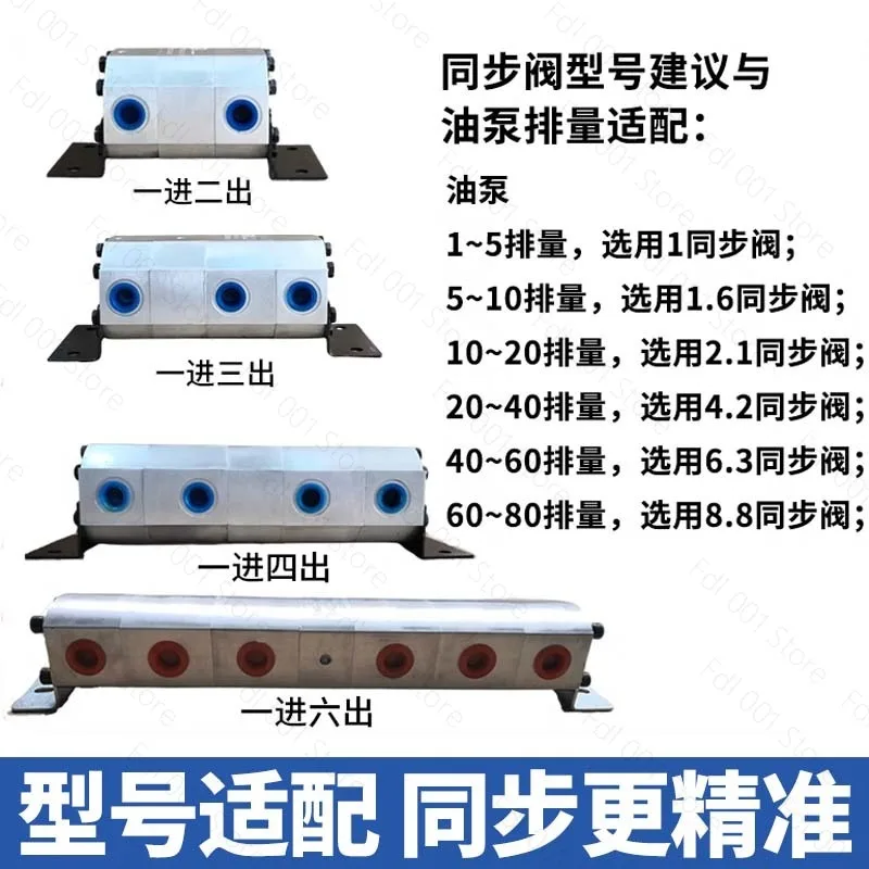 Fot Hydraulic synchronous motor one drag two drag four high precision diverter size flow FMA-2R-2.1/4 2/8.8