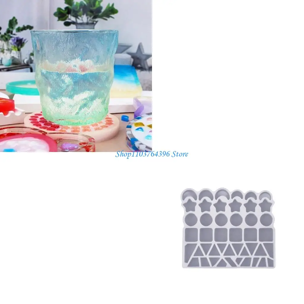 

Round/Square Epoxy Resin Silicone Mold Molds for DIY Resin Wine Glass Cup Mat Home Decor DIY Crafts