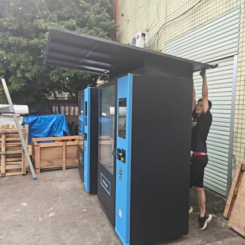 

Custom Smart Snack Beverage Vending Machine - Touch Screen with Cashless Payment System