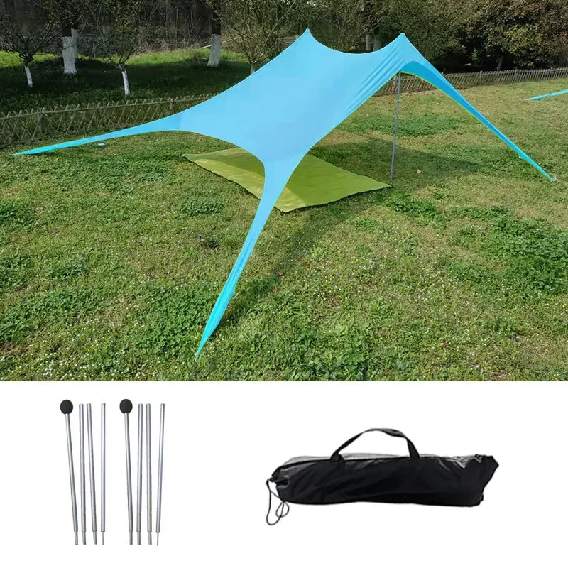 

Family Beach Sunshade Lightweight Sun Shade Tent Large Portable Canopy