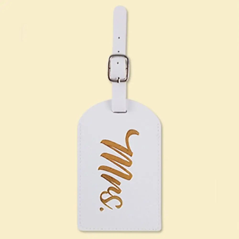 Luggage Tag Letter Holiday Suitcase Tag Luggage Bag Pendant PU Leather Boarding Pass Travel Luggage Tag Airplane Suitcase Tag