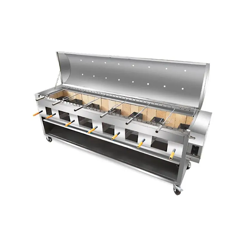 Estufa de pierna de cordero asado, automática, comercial, eléctrica, para el hogar, carbón grueso, sin humo, cordero asado a Gas