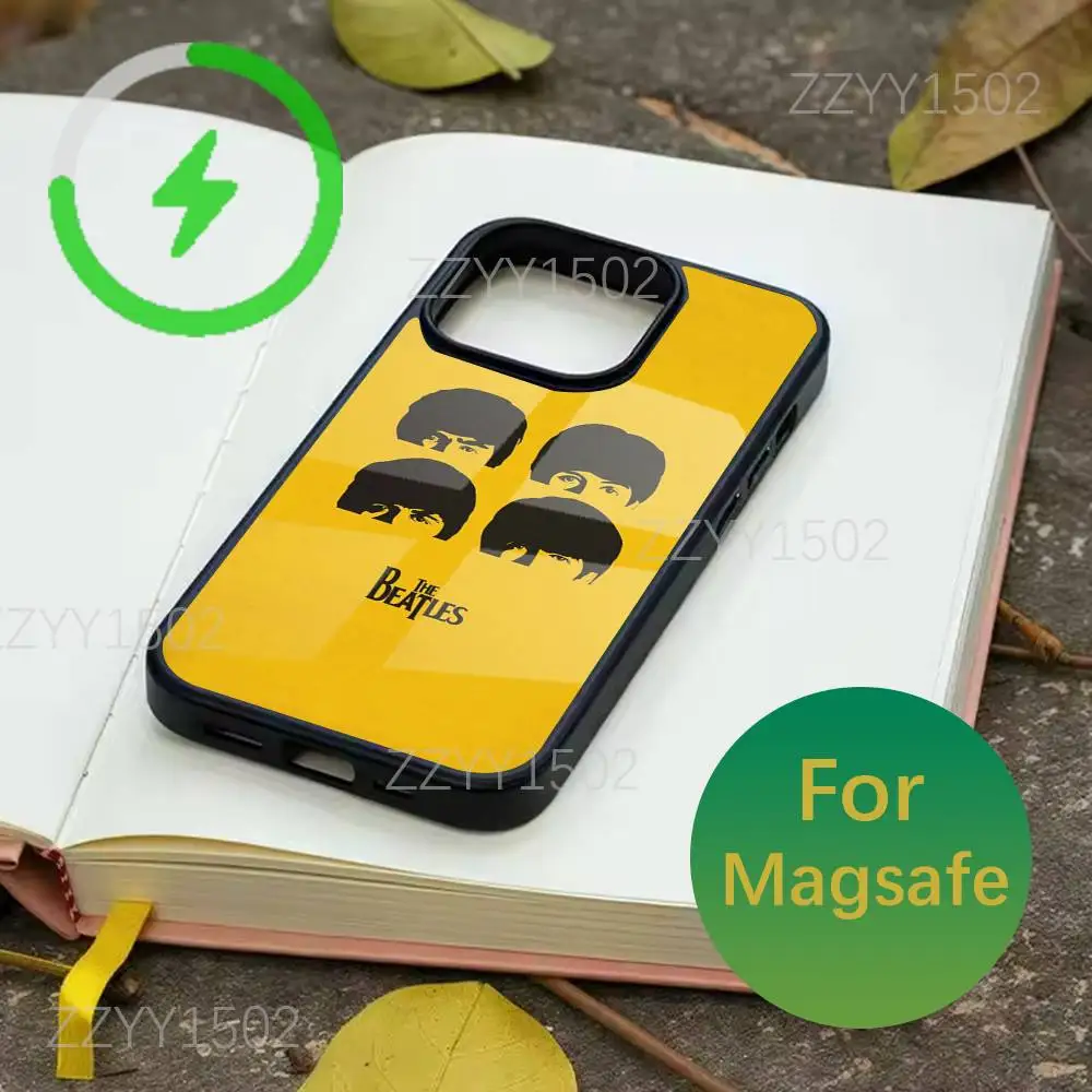 حافظة هاتف T-The Band B-Beatles-es Let It Be لهاتف iPhone 17,16,15,14,13,12,11,Pro,Max,Plus,Mini,SE4,E Magsafe للشحن اللاسلكي